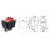 Devices Cord Switch in Black, Robust Housing with Interchangeable Rocker