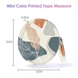 Gerkia Sewing Tape Measure，Colour Printed Small Retractable Soft Measuring Tape for Tailor Cloth Fabric Body Measurements.