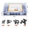 1225pcs M2 M3 M4 M5 Hexagon Socket Screws, Bolts, Nuts,