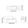 Dylan-EU 4 stk Window Jammer Safe Fenstersicherung Sash Jammers Extra