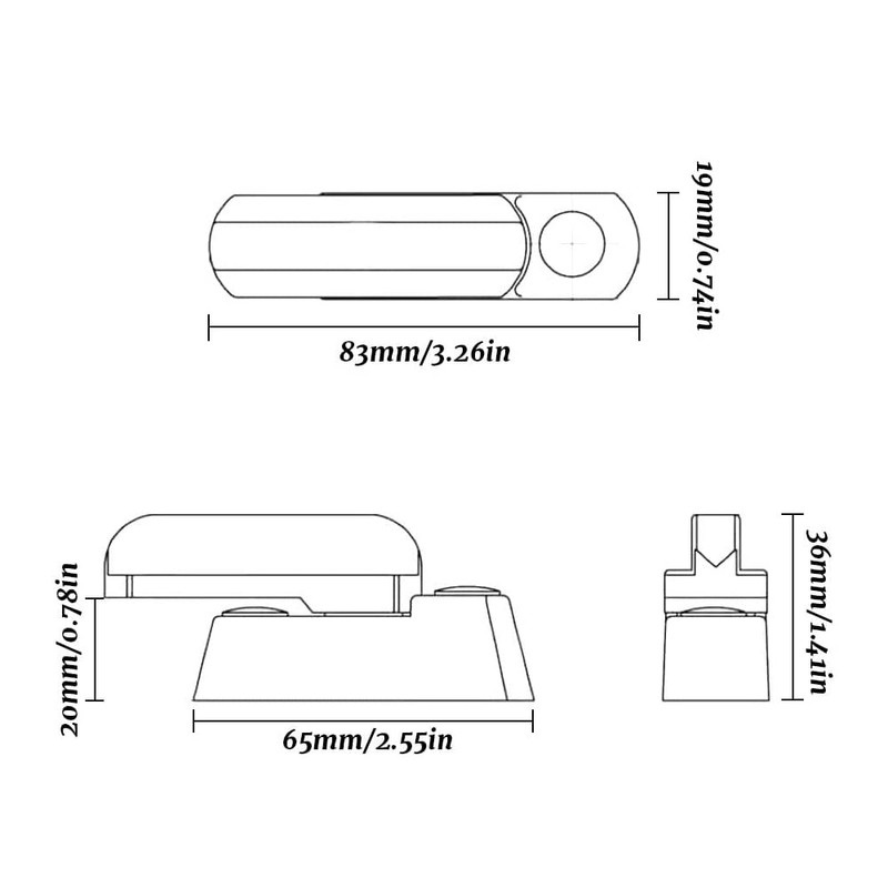 Dylan-EU 4 stk Window Jammer Safe Fenstersicherung Sash Jammers Extra