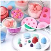 6 Pieces Fruit Fondant Molds Fruit Shaped Silicone 3D Strawberry
