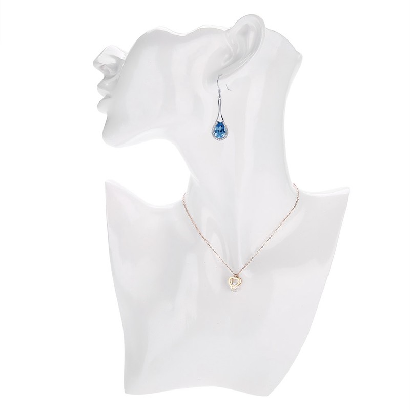 Necklace Earring Holder Mannequin Head Bust Stand Model Shop Jewelry