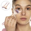 Healeved 1set Fan Makeup Brush for Blush and Highlighter Soft