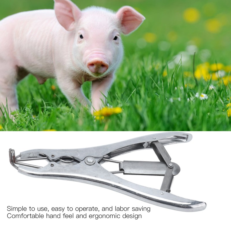 Castration Pliers Tail Docking Device Veterinary Tool with Castrator Rings