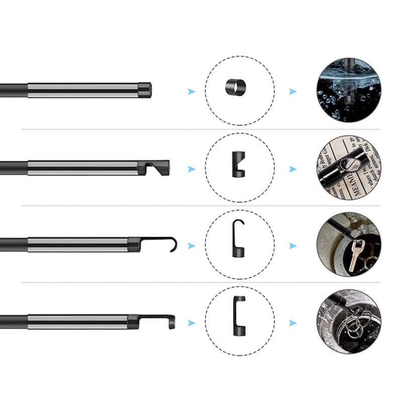 Endoscope Camera 3in LCD Display 1080P Inspection Camera Bending Borescope