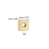 sourcing map 50 Pieces Square Nuts M3 x 8 mm