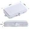 KETGUFF 6-Port Fiber Optic Distribution Box - Waterproof ABS Plastic,