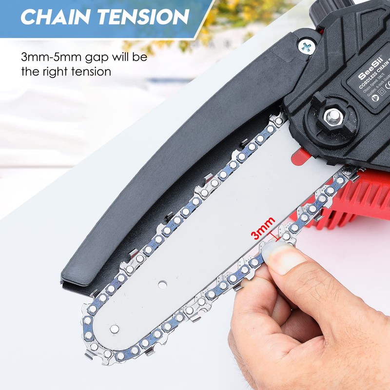 Seesii Mini Chainsaw Chain Replacement 6 Inch for 6 Inch
