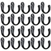 Gutapo Coffee Cup Hooks 20pcs Black Hooks Door Wall Closet
