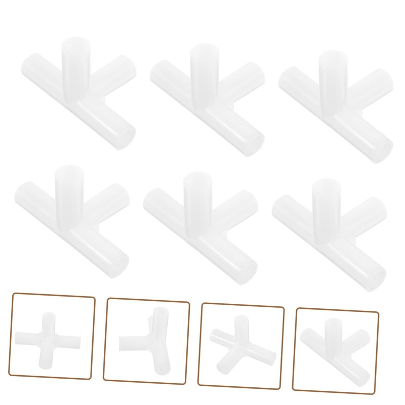 Gatuida 24Pcs Four Way Connector for Tent Poles Durable Fitting