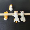 TRUEGOOD Cute Cat Chopsticks Rest Dinner Spoon Stand Knife Fork