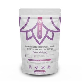 FEMZEN Colágeno Hidrolizado Péptidos Bioactivos | Adicionado con Biotina, Resveratrol y Vitaminas | Bienestar Femenino, Antioxidante | Nutrientes Esenciales Para Mujeres, | Suplemento 100% Natural
