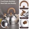 Tea Kettle, Food Grade Stainless Steel with Wood Pattern Folding