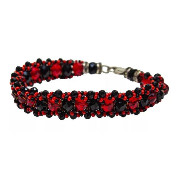Ilde (pulsera) Tapete Eleguá (negro/rojo) X Pieza