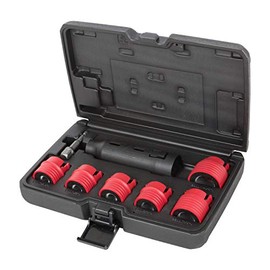 Steelman 8-Piece Automotive Wheel Stud Cleaner Tool Set for Removing Rust and Debris, Includes 1/4-inch Hex to 1/2-inch Square Adapter to Allow for Use with Drills and Pneumatic Tools