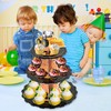3 Tier Construction Theme Cupcake Stand Cardboard Dump Truck Dessert
