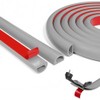 Cubierta de Cable de Suelo 6.6FT, Organizador Cables Autoadhesivo Silicona,