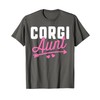 Corgi Aunt Shirt Women Puppy Lover Mom Love Dog Mama