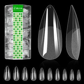 Uñas Postizas, kit Uñas soft gel 500pcs, Tips para uñas postizas Decoradas Mix 11 tamaño