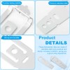 2pcs WD01X27759 Dishwasher Countertop Mounting Bracket with Screws, Adjustable Under
