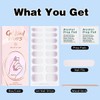 YiMistnnts Semi Cured Gel Nail Strips Kit UV Gel Nail