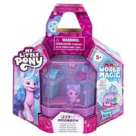 My Little Pony Mini World Magic Crystal Keychain Izzy Moonbow Toy - Portable Mini Playset, Pony, and Accessories For Kids Ages 5 and Up