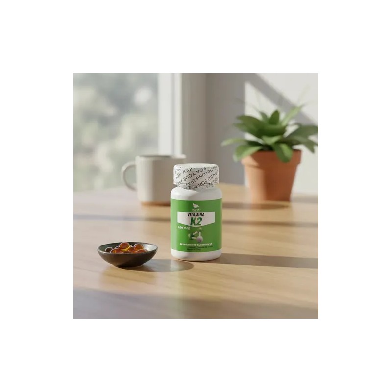Vitamina K2 100 Mcg 100 Cápsulas, Calidad Premium Natural