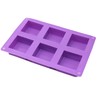 X-Haibei Small 6-Cavity Basic Plain Square Lotion Bar Soap Silicone