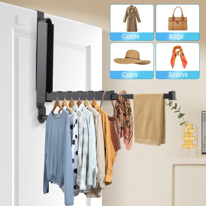 Over The Door Drying Rack, 2 Pack Foldable Over The