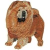 Iron On Embroidered Standing Full Body Chow Chow Dog Breed