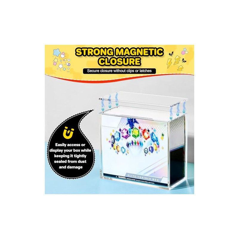 ETB Protector Case, 5mm ETB Acrylic Display Case, Clear Ultra