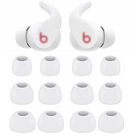 BLUEWALL Ear Tips Compatible with Beats Fit Pro Earbuds, S/M/L Sizes Soft Silicon Earbud Tips Replacement Eartips Compatible with Beats Fit Pro 6 Pairs White