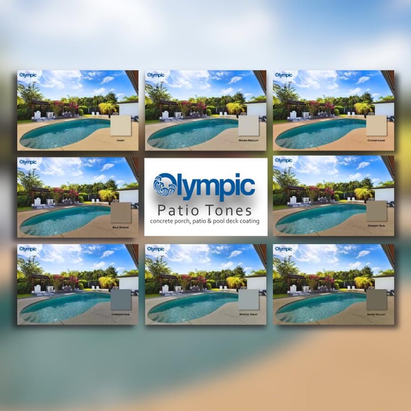 Olympic Patio Tones - Champagne - 1 Gallon - Non-slip