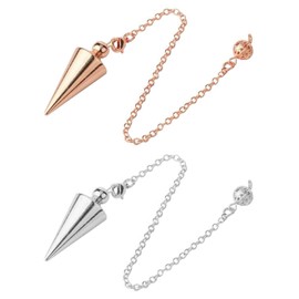 2 Pieces Conical Pendant, Vintage Metal Pendant, Tarot Accessories, Gift Pendant.