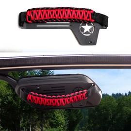 BESTAOO Rear Window Grab Handle for 2018-2024 Jeep Wrangler JL 4XE Accessories Assist Grip (Metal)