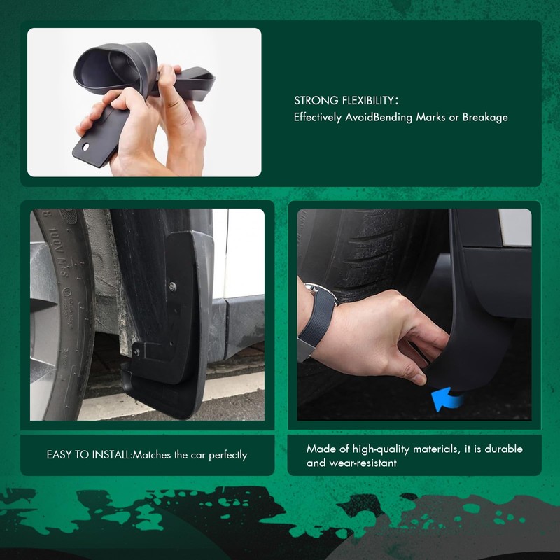 SCITOO Mud Flaps 4PCS Suitable for Honda Civic 1996-2000 Front