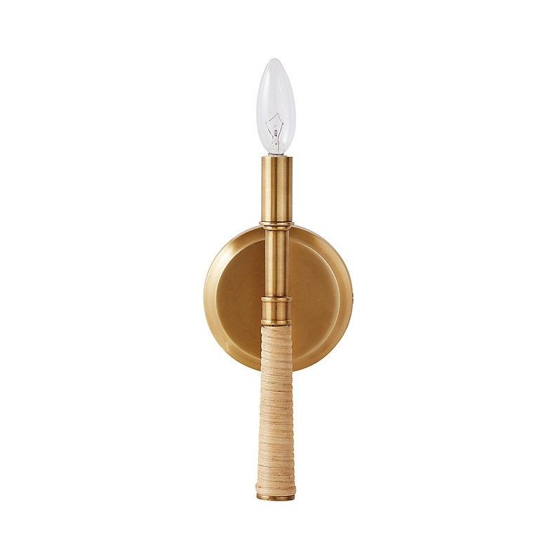 Ballard Designs Desta 1-Light Rattan Sconce - Select Options:: Desta