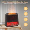 Fireplace Flame Diffuser & Himalayan Salt Lamp, 8 Colors Aromatherapy