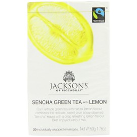 Jacksons Chinese Sencha Green Tea with Natural Lemon (20) - Pack of 2