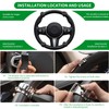 Gescintric Steering Wheel Spinner Knob, Black Logo