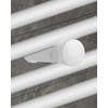 euroharry Bracket for Bathroom Radiator in White Chrome and Black