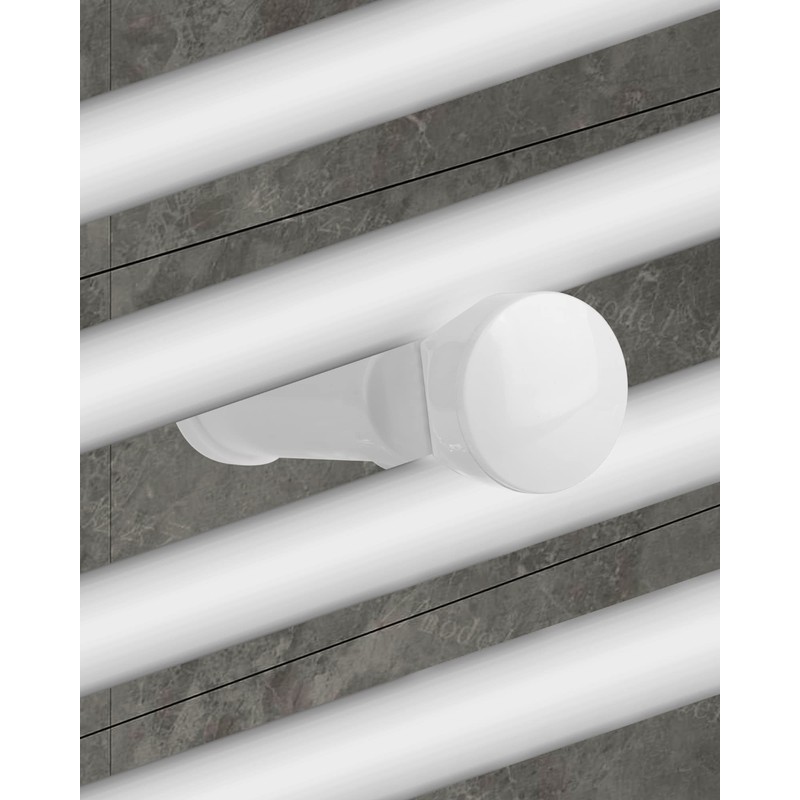 euroharry Bracket for Bathroom Radiator in White Chrome and Black