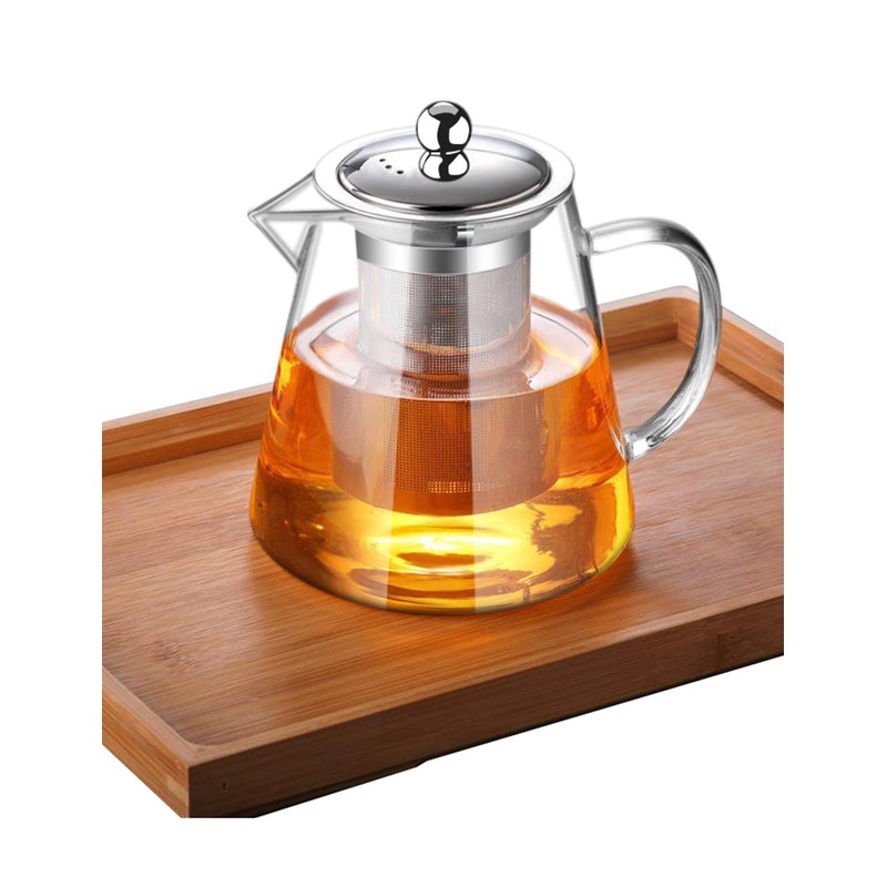 Glass Teapot with Infuser Tea Pot 32oz/43oz Tea Kettle Stovetop