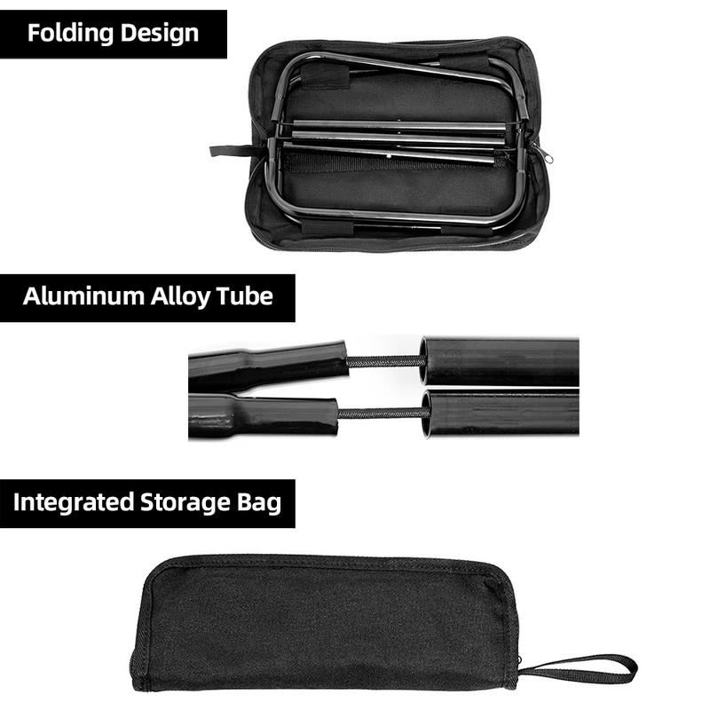 Portable Folding Camping Stool Zip Packed Stool Lightweight Collapsible Stool