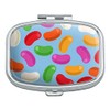 Jelly Bean Candy Pattern Rectangle Pill Case Trinket Gift Box