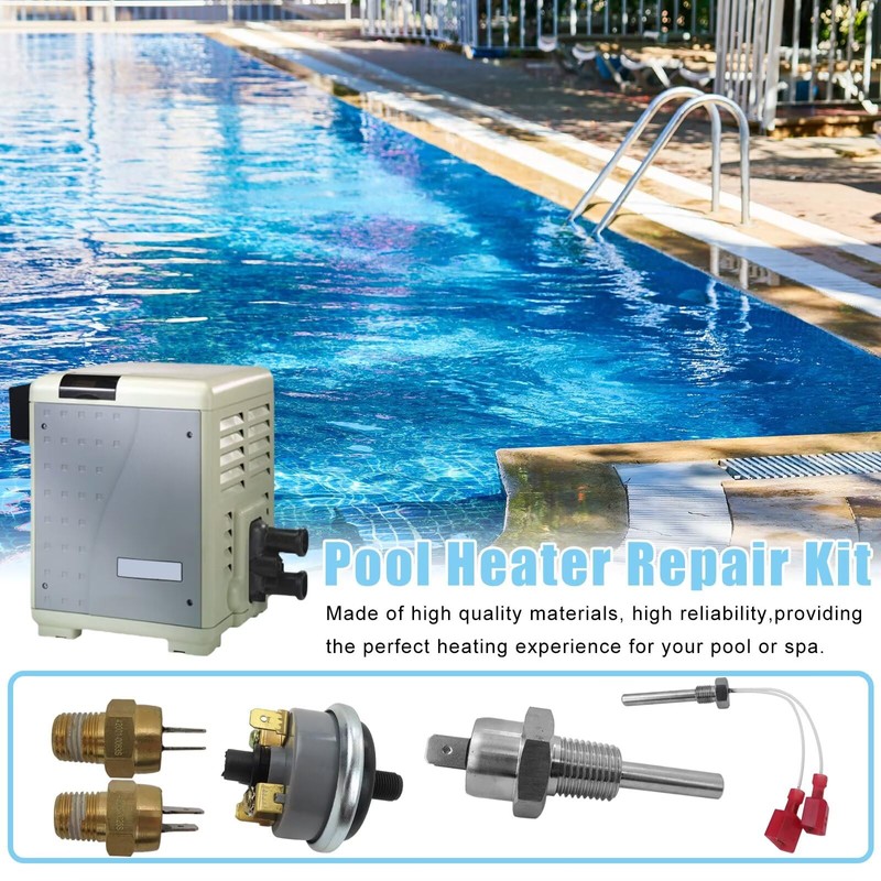 HaeKap Pool Heater Repair Kit Includes Stack Flue Sensor, Thermistor