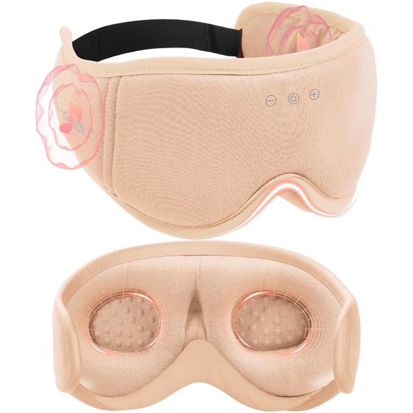 LC-dolida Eye Mask, For Sleeping, Bamboo Fabric, 3D Shape, Eye