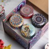 Scented Candles Set with Rose Lavender Lemon Cocoa Scents Portable