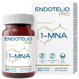 Endotelio 1-MNA PRO, Anti Aging, Optimizing NAD+, Double Dose for Faster Effects, Biohacking Supplement, Support for Cellular Health, Scientifically Formulated, 30 Easy Swallow Caps